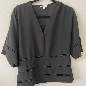 Maette blouse with detailed cutouts🖤
